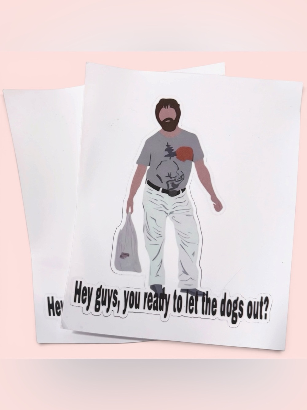 3/$10 Stickers x2 Window The Hangover Alan Zack Galifianakis